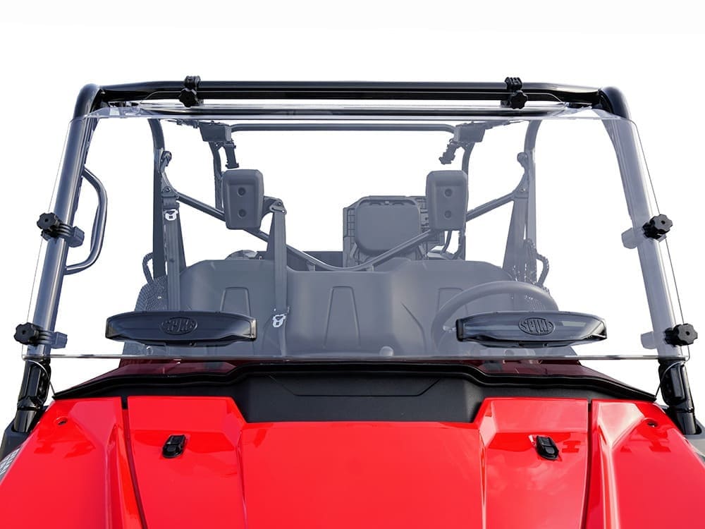 Spike Honda Pioneer 1000 TRR Windshield with Dual Comfort Flow Vents - Hard Coated