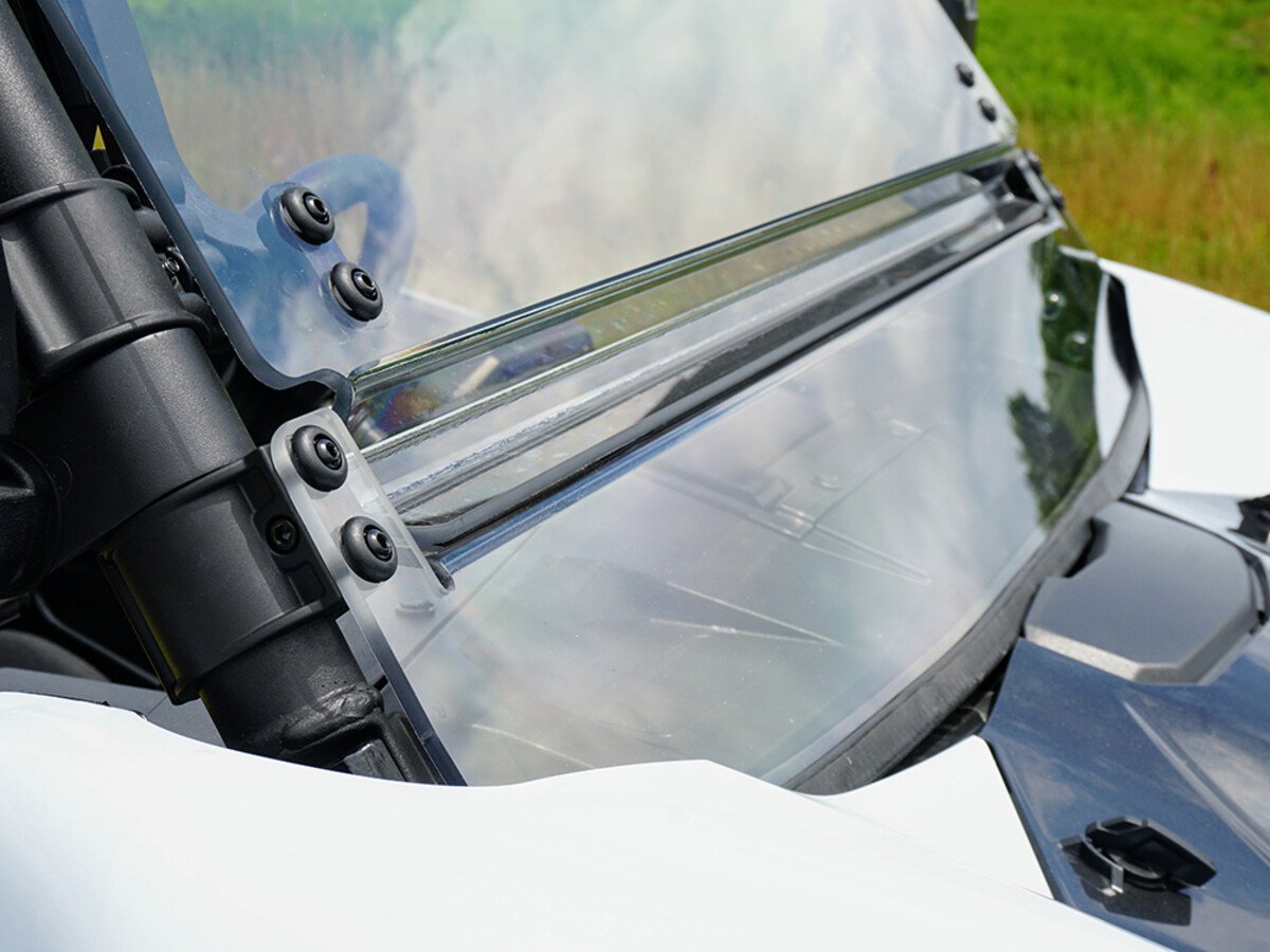 Spike Kawasaki KRX Full Tilting Windshield - Hard Coated