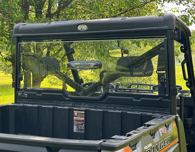 Spike Polaris Ranger 1000/XP 1000/Kinetic Rear Vented Windshield - Hard Coated