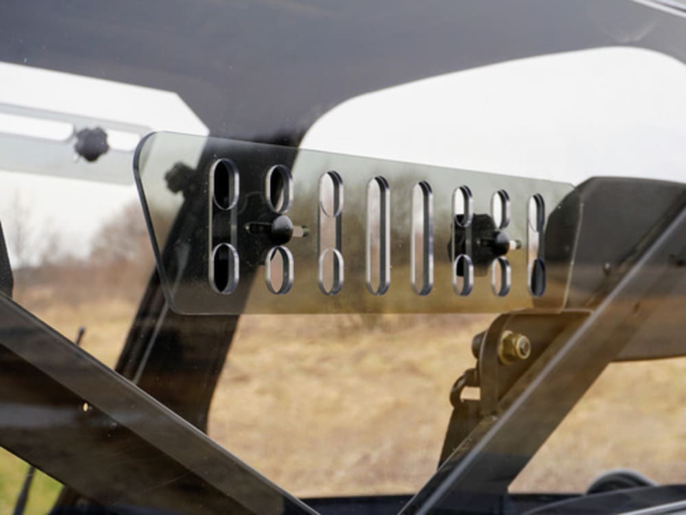 Spike Polaris Ranger Full-Size (Pro-Fit Cage) Venting Rear Windshield - Hard Coated Closeout