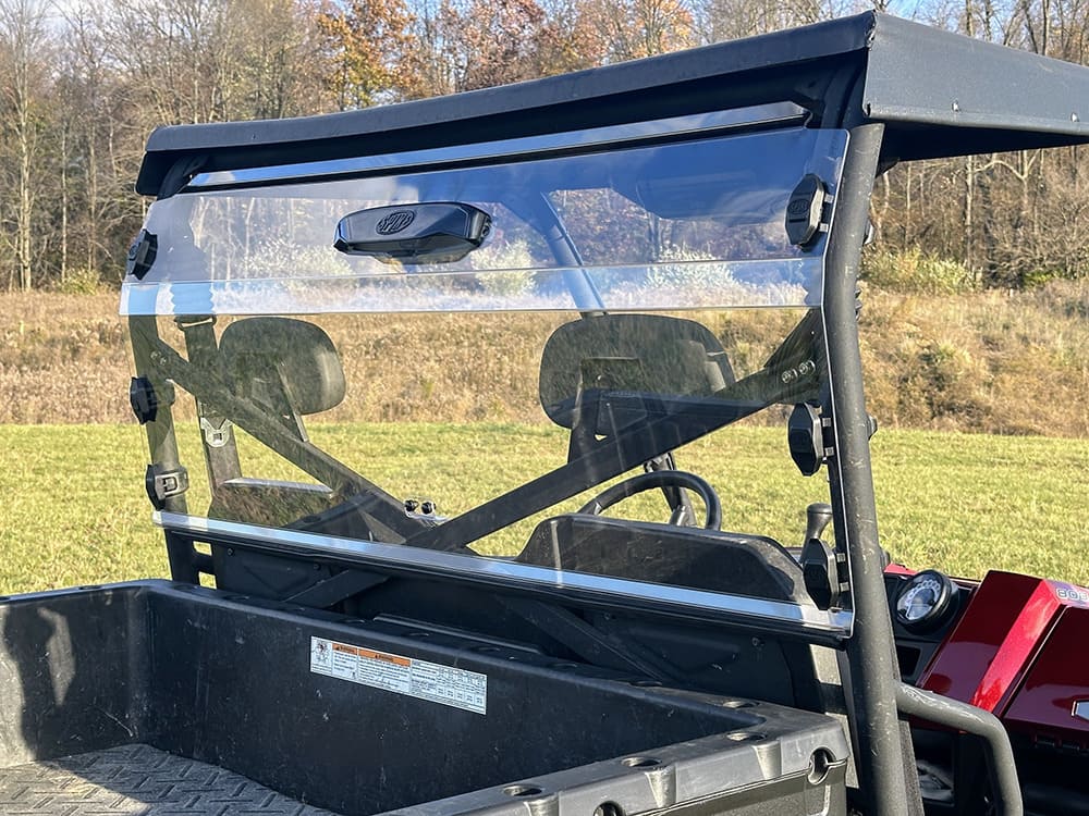 Spike Polaris Ranger Full-Size (Round Tubing) Rear Windshield with Vent - GP