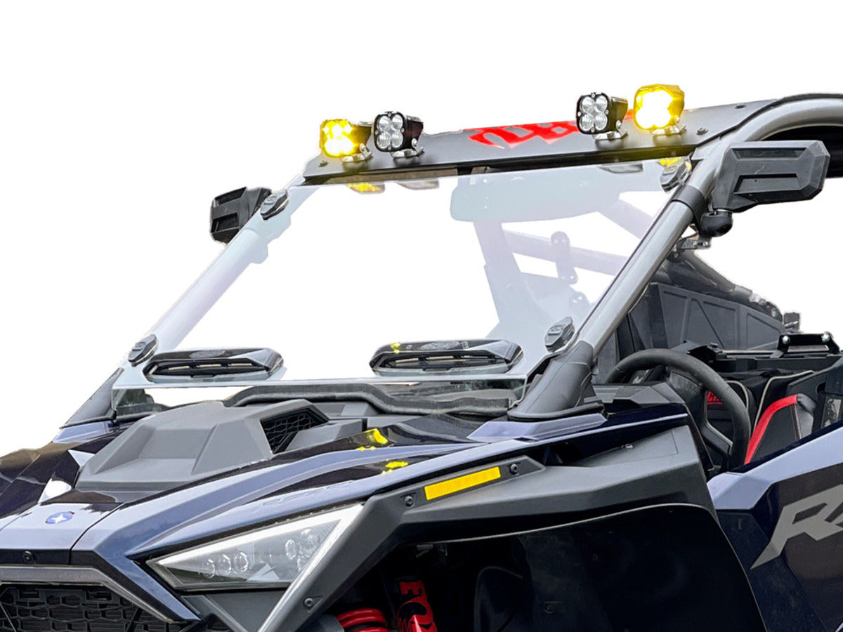 Spike Polaris RZR Pro-R Dual Vented Front Windshield-HC