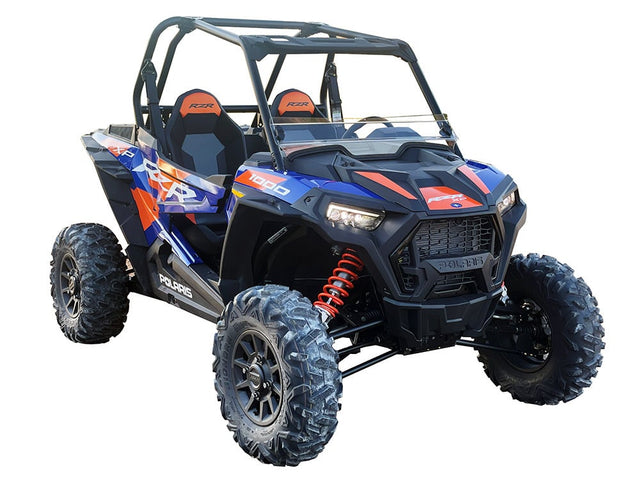 Spike Polaris RZR Turbo-S/XP 1000/Trail TRR Short Windshield - Hard Coated