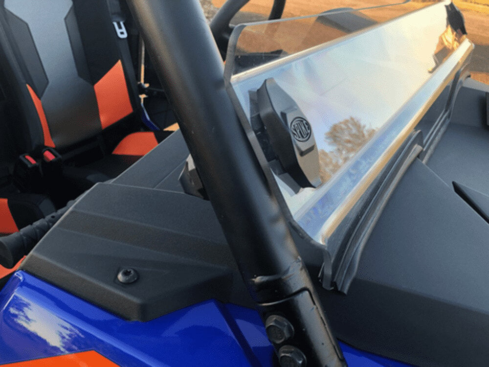 Spike Polaris RZR Turbo-S/XP 1000/Trail TRR Short Windshield - Hard Coated