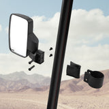 Spike Side View Mirrors 1.75"-2.00" Round Roll Cages - 1 Pair