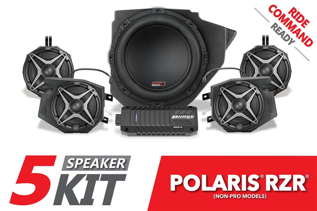 SSV Works '14-'23 Polaris RZR A-Spec SSV 5-Speaker Plug-&-Play System for Ride Command