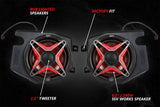 SSV Works '14-'23 Polaris RZR V-Spec 5-Speaker Plug-&-Play Kit For Ride Command