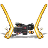 SSV Works '17-'26 Can-Am Maverick X3 Sequential Front Fang Lights w/Taillight Integration Plug-&-Play Turn-Signal Kit