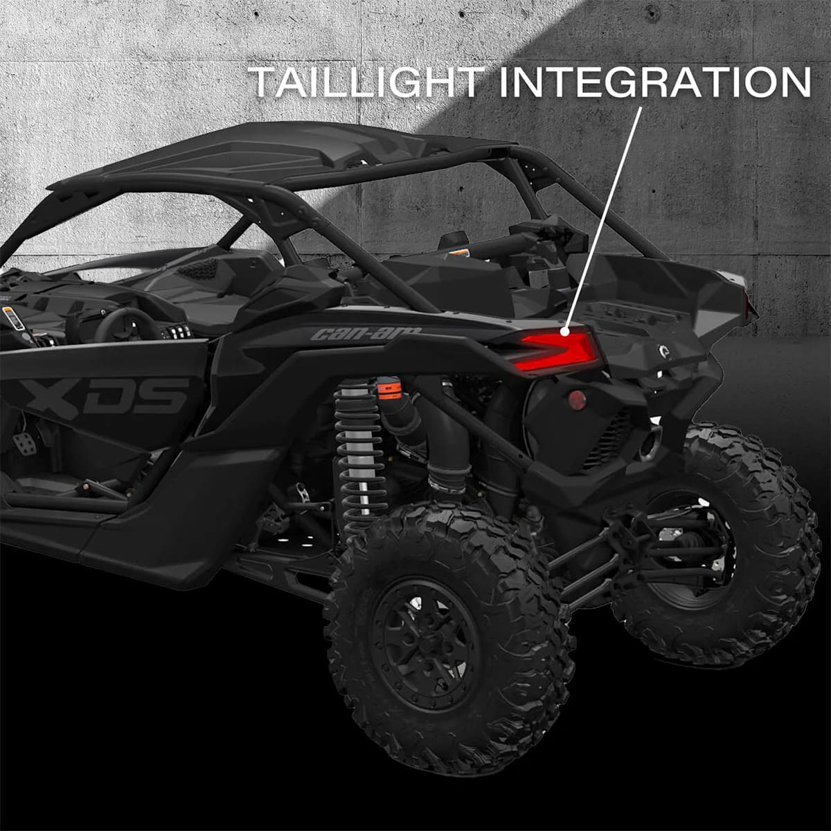 SSV Works '17-'26 Can-Am Maverick X3 Sequential Front Fang Lights w/Taillight Integration Plug-&-Play Turn-Signal Kit