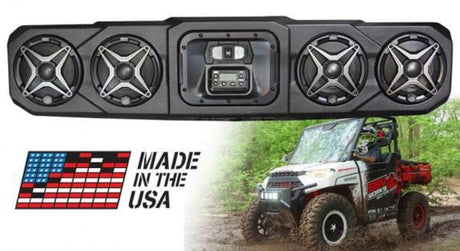 SSV Works '18-'24 Polaris Ranger 4-Speaker Overhead Sound Bar