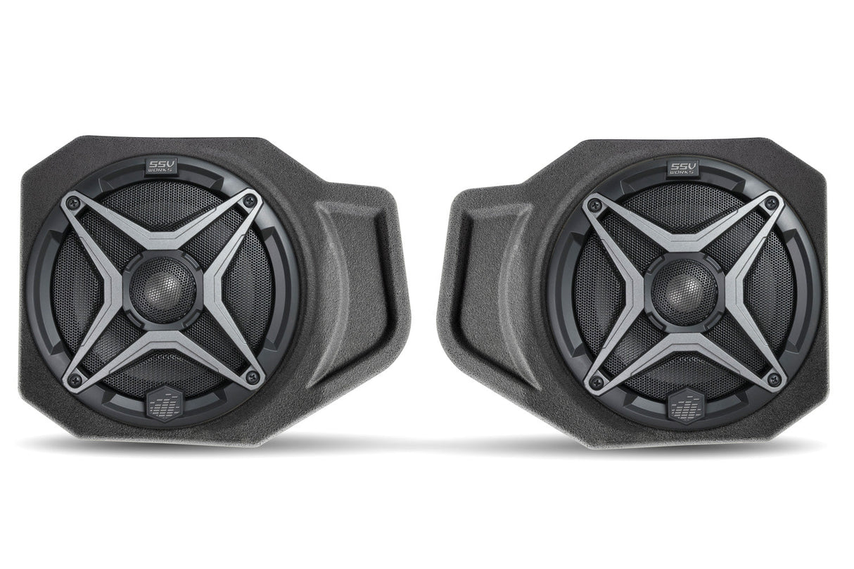 SSV Works '18-'24 Polaris Ranger XP 1000 6.5" Front Speaker-Pods