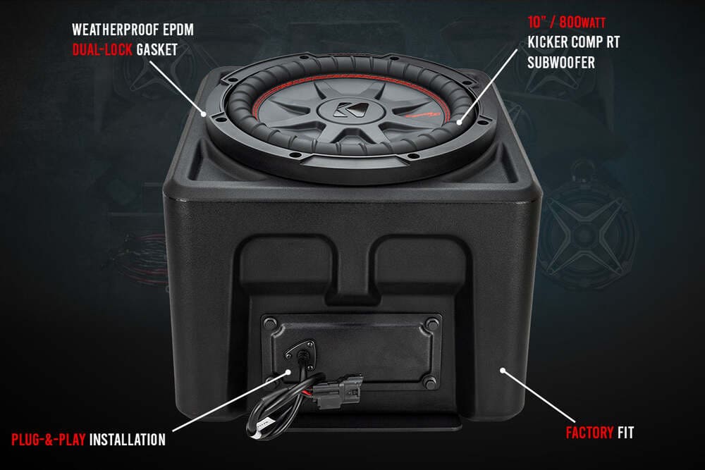 SSV Works '18-'24 Polaris Ranger XP 1000 Underseat 10" Subwoofer