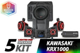 SSV Works "20-"24 Kawasaki KRX1000 2-Seater V-Spec 5-Speaker Audio-Kit With JVC