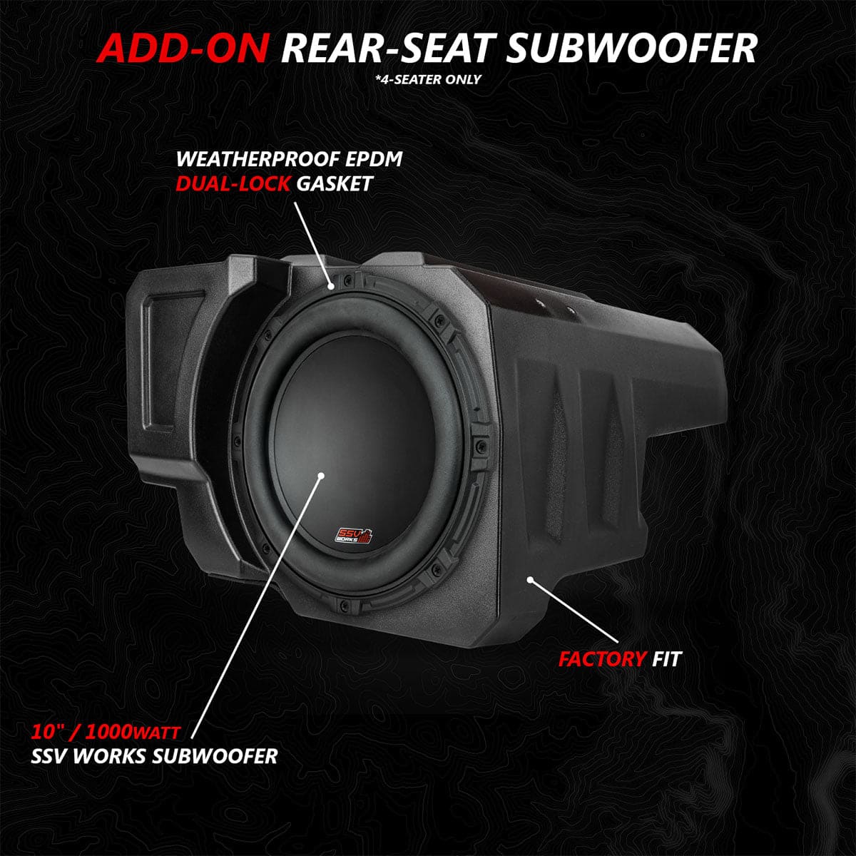 SSV Works '20-'24 Polaris RZR PRO Series Phase-3 V-Spec 3-Speaker 1400 Watt System w/JVC