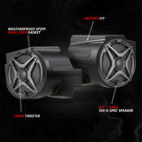 SSV Works '20-'24 Polaris RZR PRO Series Phase-4 A-Spec 5-Speaker 800 Watt System w/JVC