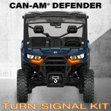 SSV Works '20-'26 Can-Am Defender Front Fang Lights w/Taillight Integration Plug-&-Play Turn-Signal Kit