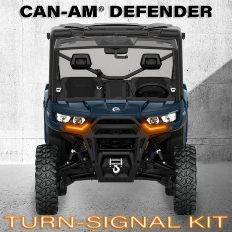 SSV Works '20-'26 Can-Am Defender Front Fang Lights w/Taillight Integration Plug-&-Play Turn-Signal Kit
