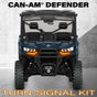 SSV Works '20-'26 Can-Am Defender Front Fang Lights w/Taillight Integration Plug-&-Play Turn-Signal Kit