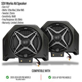 SSV Works '20-'26 Polaris RZR Turbo R Front 6.5" Rear Hump Speaker Pods
