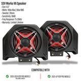 SSV Works '20-'26 Polaris RZR Turbo R Front 6.5" Rear Hump Speaker Pods