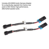 SSV Works '20-'26 Polaris RZR Turbo R Front 6.5" Rear Hump Speaker Pods