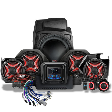 SSV Works '25-'26 Polaris RZR Pro R 7-Speaker Plug & Play Kit w/JVC Radio