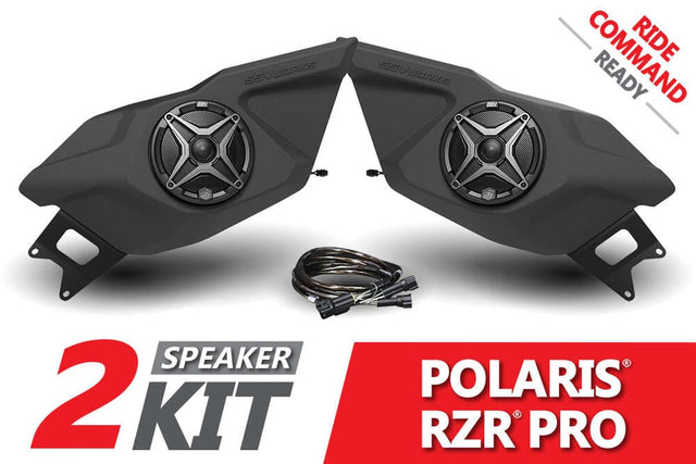 SSV Works '21-'24 Polaris RZR Pro 2-Seater Door Speaker-Pods for Ride Command