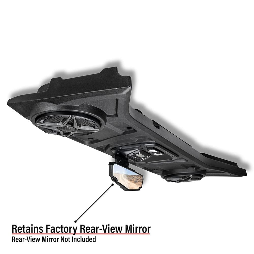 SSV Works '24-'26 Polaris RZR XP 1000 2-Speaker Overhead Soundbar w/ MRB3S Bluetooth Radio & Built-in Dome Light