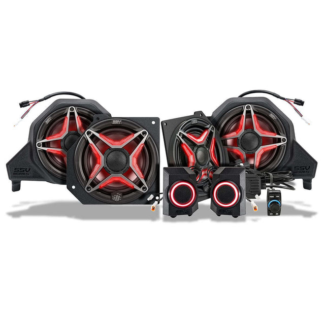 SSV Works '24-'26 Polaris Xpedition 6-Speaker V-Spec Plug & Play Factory-Audio Upgrade Kit