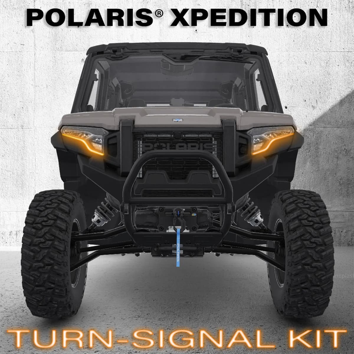 SSV Works '24-'26 Polaris Xpedition Plug & Play Sequential Front LED Lights w/Taillight Integration Turn-Signal Kit
