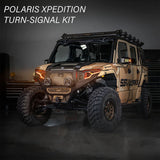 SSV Works '24-'26 Polaris Xpedition Plug & Play Sequential Front LED Lights w/Taillight Integration Turn-Signal Kit