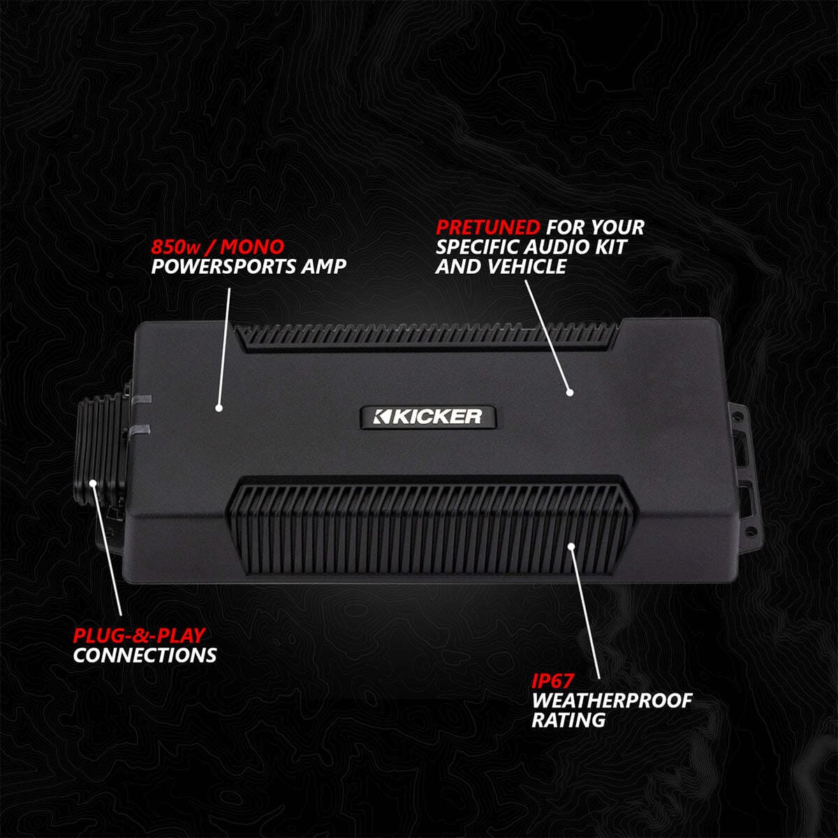 SSV Works '24 Can-Am Maverick R Phase-3 V-Spec 1650watt 3-Speaker System