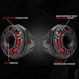 SSV Works '24 Can-Am Maverick R Phase-6 K-Spec 1650watt 6-Speaker System with 8" Horns