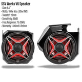 SSV Works '25-'26 Polaris RZR Pro R Front 6.5" Dash Speaker Pods