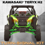 SSV Works '26 Kawasaki Teryx H2 Turn Signal Sequential Front LED Lights Kit W/ Taillight Integration