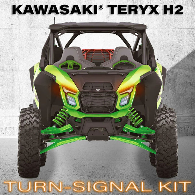 SSV Works '26 Kawasaki Teryx H2 Turn Signal Sequential Front LED Lights Kit W/ Taillight Integration