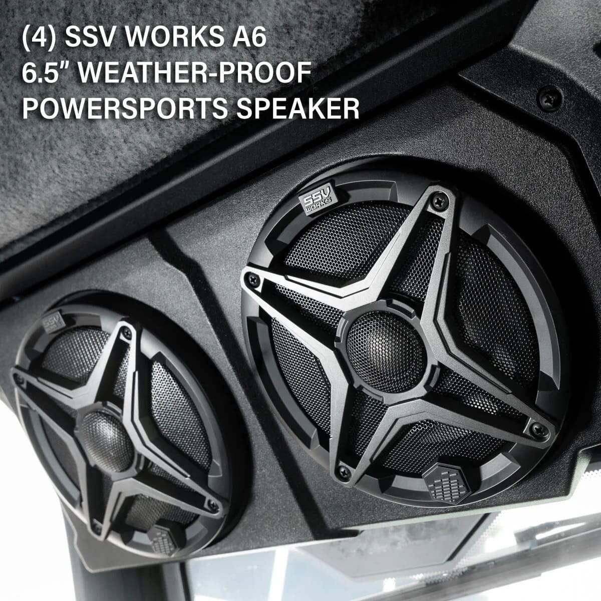 SSV Works Can-Am Defender HD10/HD11 JVC MR305 Bluetooth Plug-&-Play Overhead 4-Speaker Sound Bar