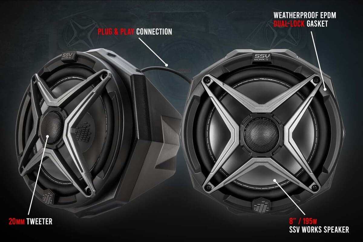 SSV Works Universal 8" Cage-Mount Speaker-Pods
