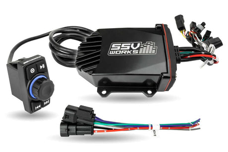SSV Works Universal Bluetooth Rocker-Switch Audio-System with 200-Watt Amplifier