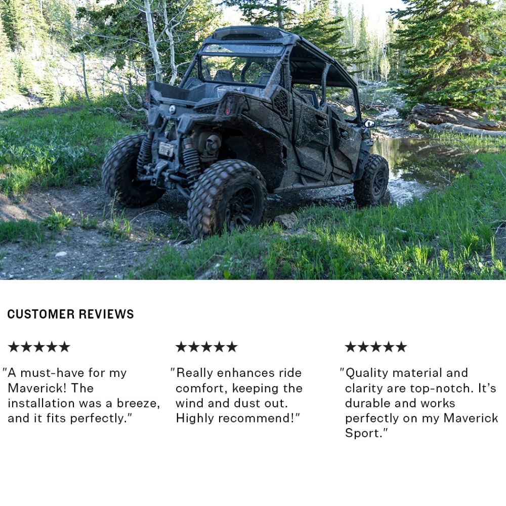 Super Comp '18-'25 Can-Am Maverick Sport Tinted Rear Windshield