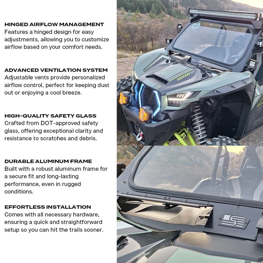 Super Comp '20+ Kawasaki KRX Front Windshield