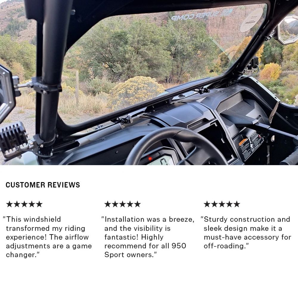 Super Comp '20+ Kawasaki KRX Front Windshield