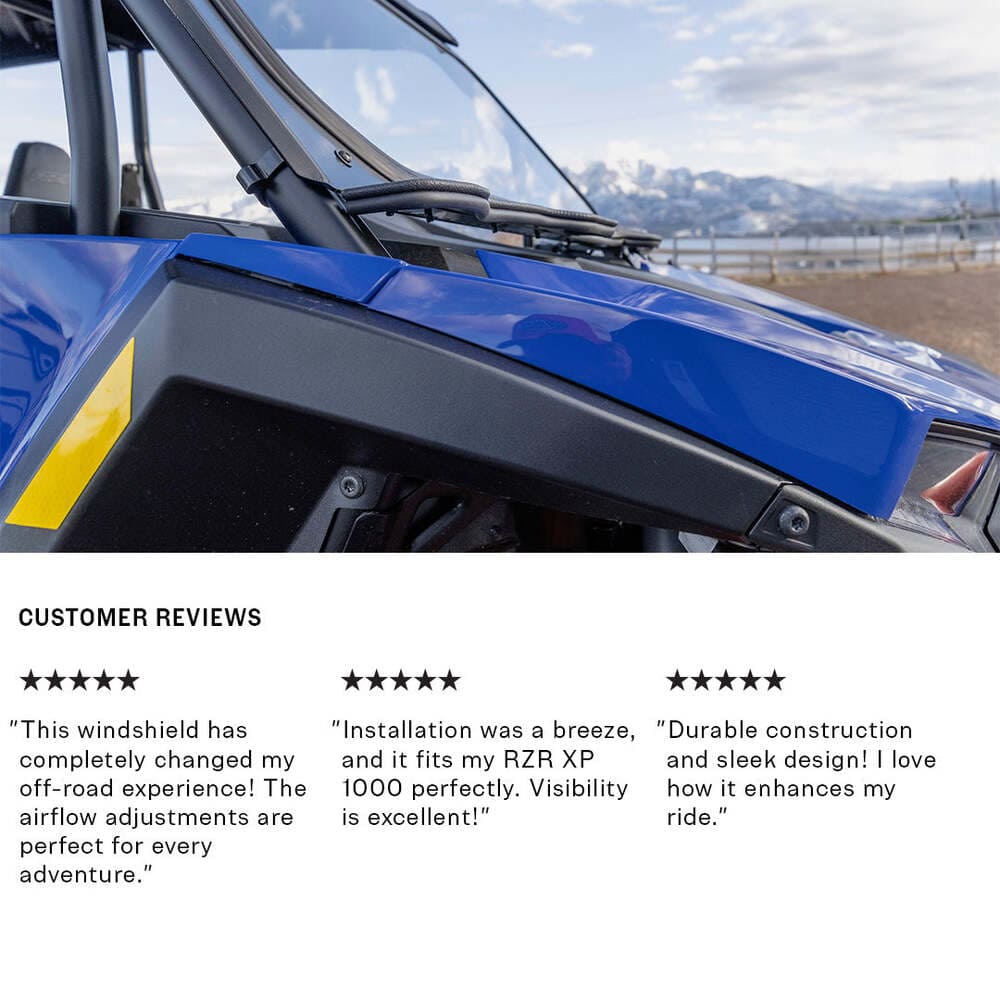 Super Comp '24+ Polaris RZR XP 1000 Front Windshield