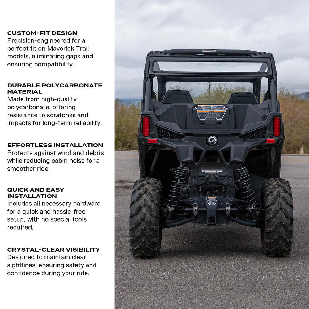 Super Comp Can-Am Maverick Trail Rear Windshield