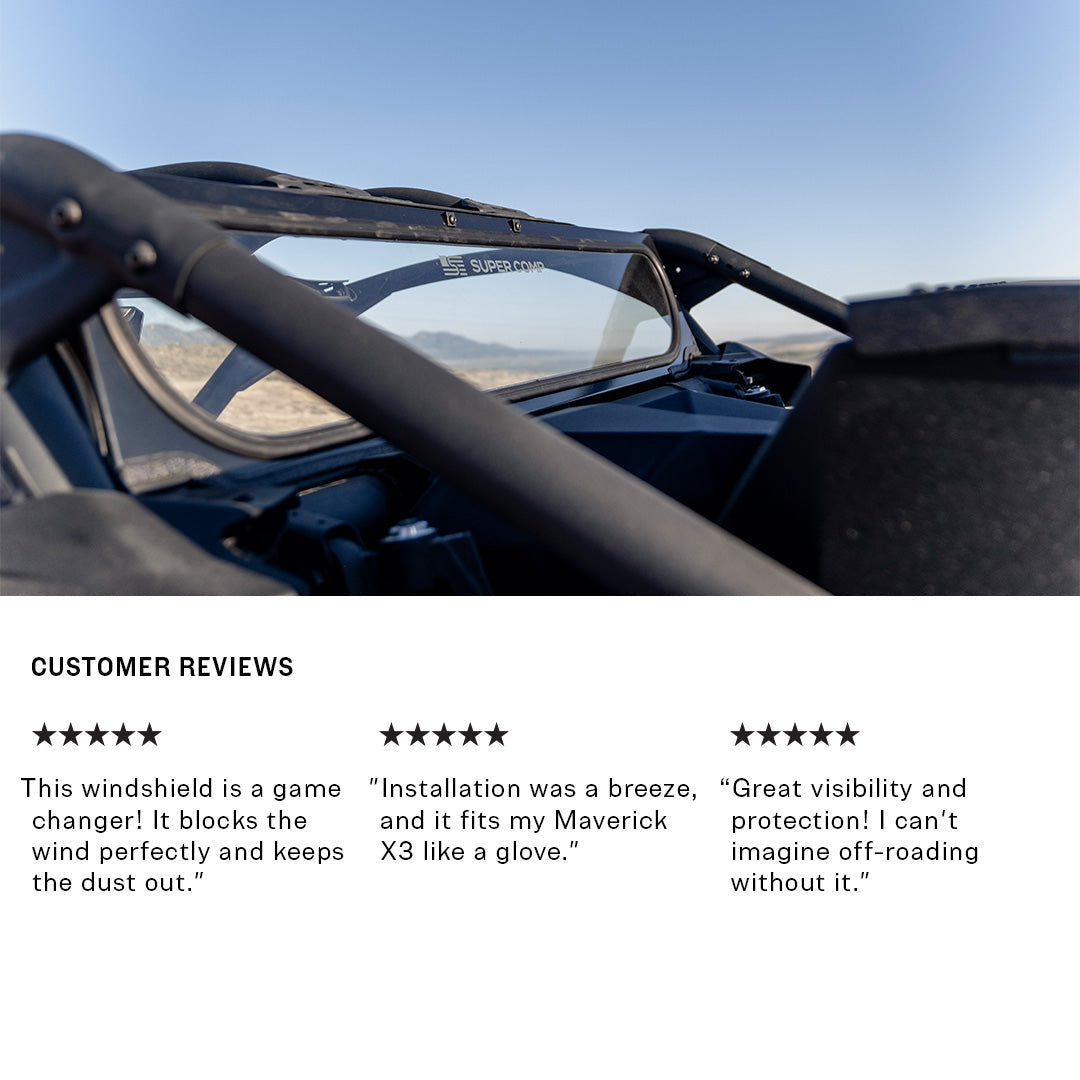 Super Comp Can-Am Maverick X3 Rear Windshield