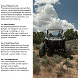 Super Comp Polaris RZR Pro XP & Pro S Polycarbonate Full Front Windshield