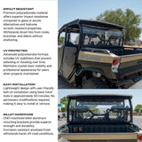 Super Comp Segway UT10 Crew Polycarbonate Full Rear Windshield