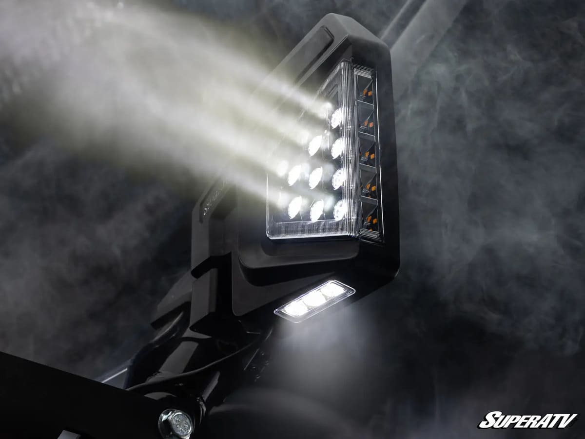 SuperATV '19+ Tracker XTR 1000 Dual Section Led Side View Mirrors