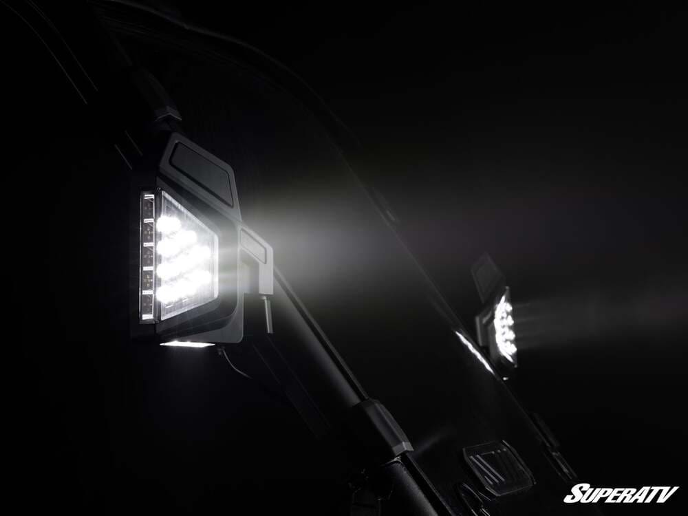 SuperATV '23+ Kawasaki Teryx KRX 4 1000 Dual Section LED Side View Mirrors