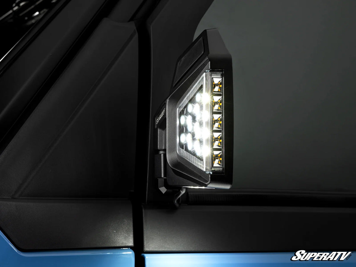 SuperATV '24+ Polaris Xpedition ADV Dual Section LED Side View Mirrors